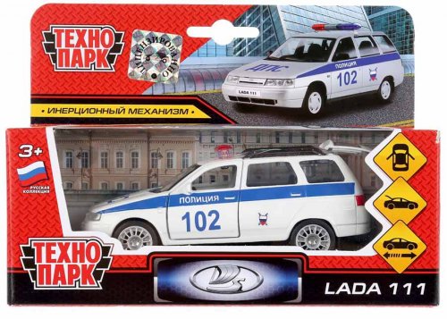 Технопарк Металлическая модель «Lada 111. Полиция»