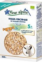 Fleur Alpine Каша на козьем молоке овсяная, с 5 месяцев, 200 г					