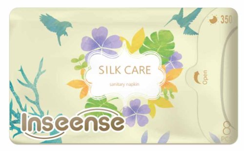 Inseense Прокладки женские Silk Care, ночные плюс, 7 капель, 8 штук