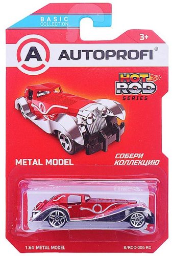 Autoprofi Машинка коллекционная Hot Rod Cars / цвет красный