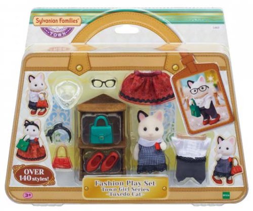 Sylvanian Families Набор "Кошка модница в городе и ее гардероб"