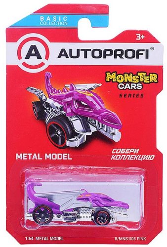 Autoprofi Машинка коллекционная Monster cars / цвет розовый