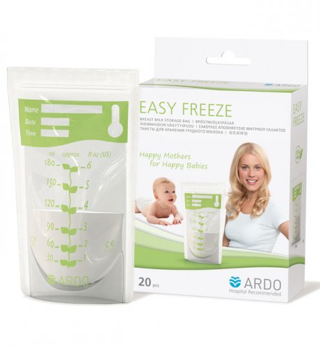 Ardo Пакеты для замораживания грудного молока Easy Freeze, 20 шт