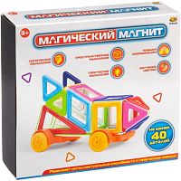 ABtoys Конструктор "Магический магнит", не менее 40 деталей, в коробке