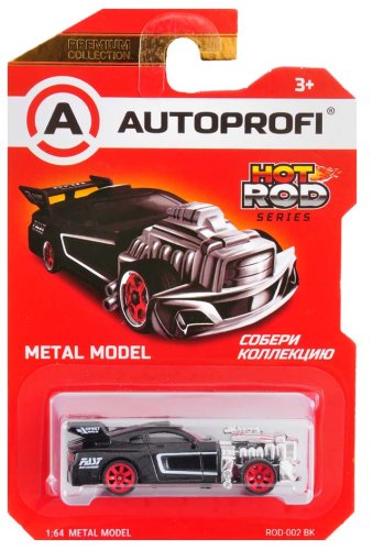 Autoprofi Машинка коллекционная металлическая Hot Rod Cars / цвет чёрный