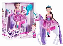 Zuru Игровой набор Кукла Sparkle Girlz Принцесса с Лошадью					